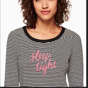 Kate Spade sleep tight sleep shirt